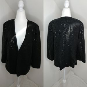 Charter club sequin blazer size 16